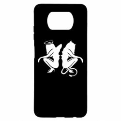 Чехол для Xiaomi Poco X3 Ангел и Демон - PrintSalon