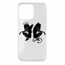 Чехол для iPhone 14 Pro Max Ангел и Демон - PrintSalon