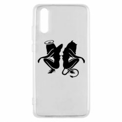 Чехол для Huawei P20 Ангел и Демон - PrintSalon