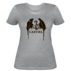 Женская футболка Ангел Кастиэль