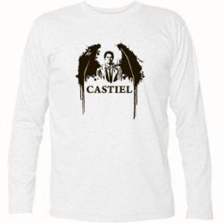 Футболка с длинным рукавом Ангел Кастиэль - PrintSalon