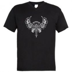 Чоловіча футболка з V-подібним вирізом Angel - PrintSalon