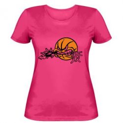 Женская футболка Angry ball - PrintSalon