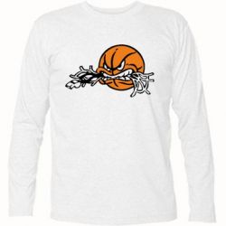 Футболка с длинным рукавом Angry ball - PrintSalon