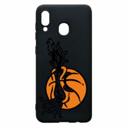 Чехол для Samsung A20 Angry ball - PrintSalon