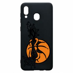 Чехол для Samsung A30 Angry ball - PrintSalon