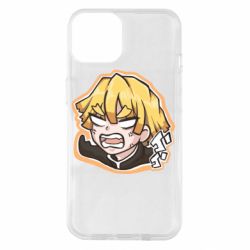 Чехол для iPhone 14 Angry Zenitsu Agatsuma - PrintSalon