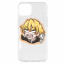 Чехол для iPhone 14 Plus Angry Zenitsu Agatsuma - PrintSalon