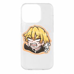 Чехол для iPhone 14 Pro Angry Zenitsu Agatsuma - PrintSalon