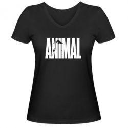 Женская футболка с V-образным вырезом Animal Gym