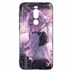 Чохол для Meizu X8 Anime girl and sakura - PrintSalon