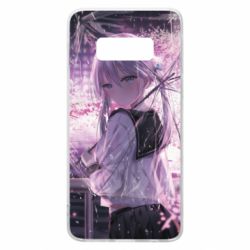 Чохол для Samsung S10e Anime girl and sakura - PrintSalon