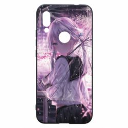 Чохол для Xiaomi Redmi 7 Anime girl and sakura - PrintSalon