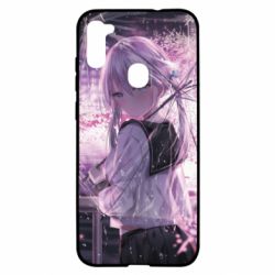 Чохол для Samsung A11 / M11 Anime girl and sakura - PrintSalon