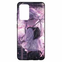 Чохол для Samsung A52 5G Anime girl and sakura - PrintSalon