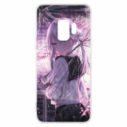 Чохол для Samsung S9 Anime girl and sakura - PrintSalon