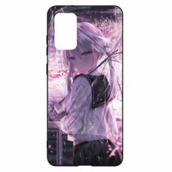 Чохол для Samsung S20+ Anime girl and sakura - PrintSalon