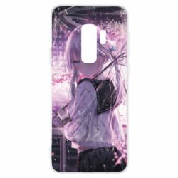 Чохол для Samsung S9+ Anime girl and sakura - PrintSalon