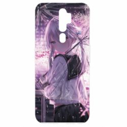 Чохол для Oppo A5/A9 2020 Anime girl and sakura - PrintSalon