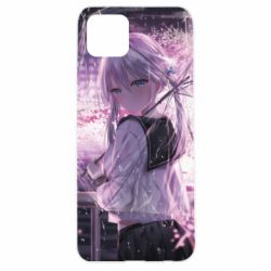 Чохол для Oppo A92sAnime girl and sakura - PrintSalon