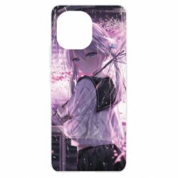 Чохол для Xiaomi Mi11 Anime girl and sakura - PrintSalon