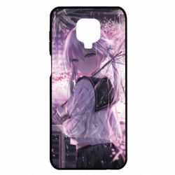 Чохол для Xiaomi Redmi Note 9S / 9Pro / 9Pro Max Anime girl and sakura - PrintSalon