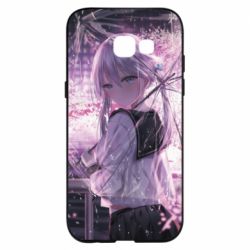 Чохол для Samsung A5 2017 Anime girl and sakura - PrintSalon