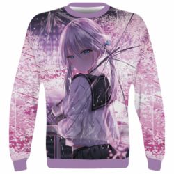 3D світшот Anime girl and sakura