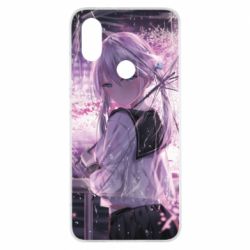 Чохол для Xiaomi Mi A2 Anime girl and sakura - PrintSalon