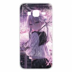 Чохол для Samsung J3 2016 Anime girl and sakura - PrintSalon