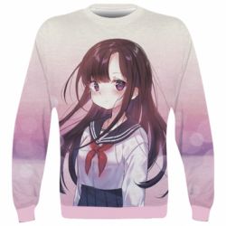 3D світшот Anime girl with beautiful hair