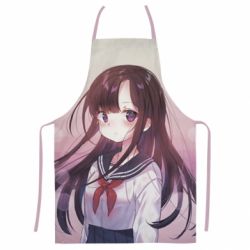 Фартух з 3D принтом Anime girl with beautiful hair