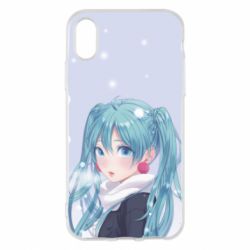 Чохол для iPhone X/Xs Anime girl with blue hair - PrintSalon