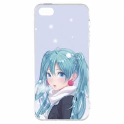 Чохол для iphone 5/5S/SE Anime girl with blue hair - PrintSalon