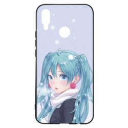 Чохол для Huawei P Smart Plus 2018 Anime girl with blue hair - PrintSalon