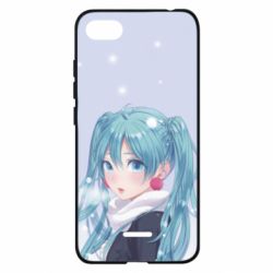 Чохол для Xiaomi Redmi 6A Anime girl with blue hair - PrintSalon
