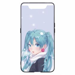 Чохол для Samsung A80 Anime girl with blue hair - PrintSalon