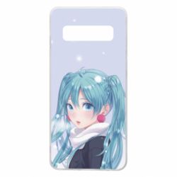 Чохол для Samsung S10 Anime girl with blue hair - PrintSalon