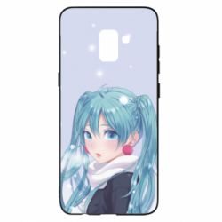 Чохол для Samsung A8+ 2018 Anime girl with blue hair - PrintSalon