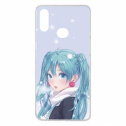 Чохол для Samsung A10s Anime girl with blue hair - PrintSalon