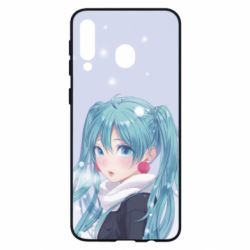 Чохол для Samsung M30 Anime girl with blue hair - PrintSalon