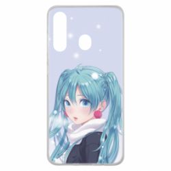 Чохол для Samsung M40 Anime girl with blue hair - PrintSalon