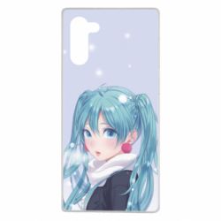 Чохол для Samsung Note 10 Anime girl with blue hair - PrintSalon