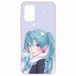 Чохол для Samsung A02s/M02s Anime girl with blue hair - PrintSalon