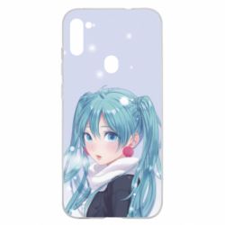 Чохол для Samsung A11 / M11 Anime girl with blue hair - PrintSalon