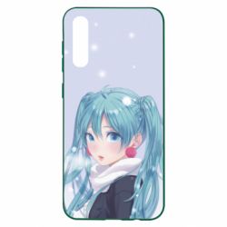 Чохол для Samsung A50 Anime girl with blue hair - PrintSalon
