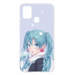 Чохол для Samsung M31 Anime girl with blue hair - PrintSalon