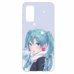 Чохол для Samsung S20 Anime girl with blue hair - PrintSalon