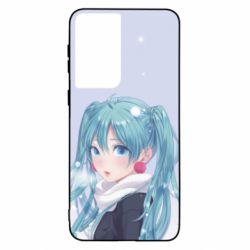 Чохол для Samsung S21 Anime girl with blue hair - PrintSalon