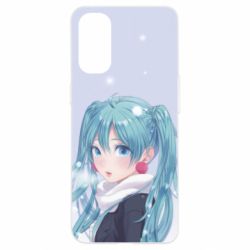 Чохол для Oppo Reno 4Anime girl with blue hair - PrintSalon